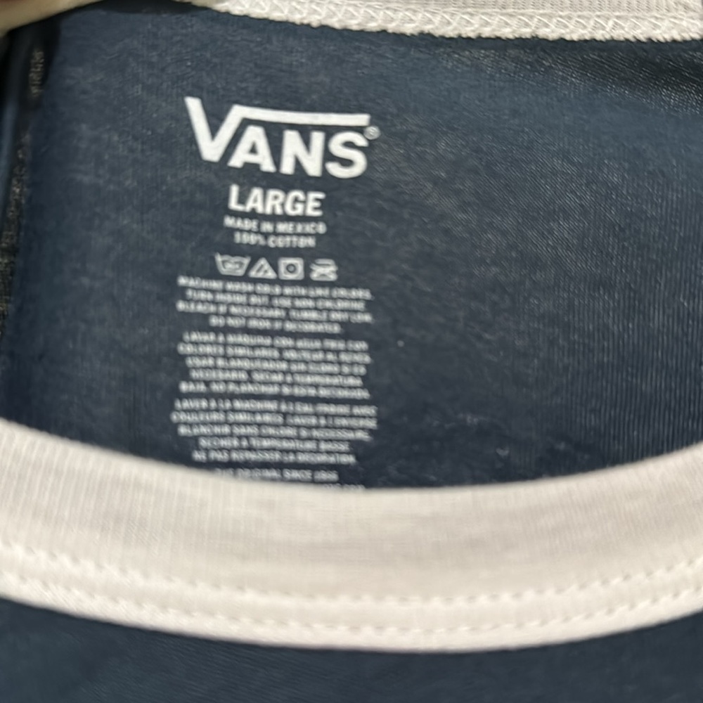 Vans - Baseball T, Size Men’s Large - Picture 3 of 3